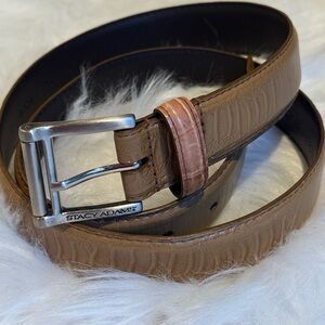 Stacy Adams Ostrich Leg Belt Sz 36